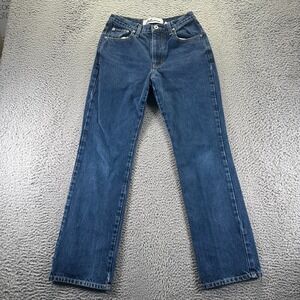 Vintage Express Bleus Jeans Women's 6 Blue Cotton Denim Bootcut Workwear Travel